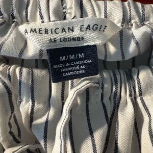 American Eagle Navy and White Lounge Pants